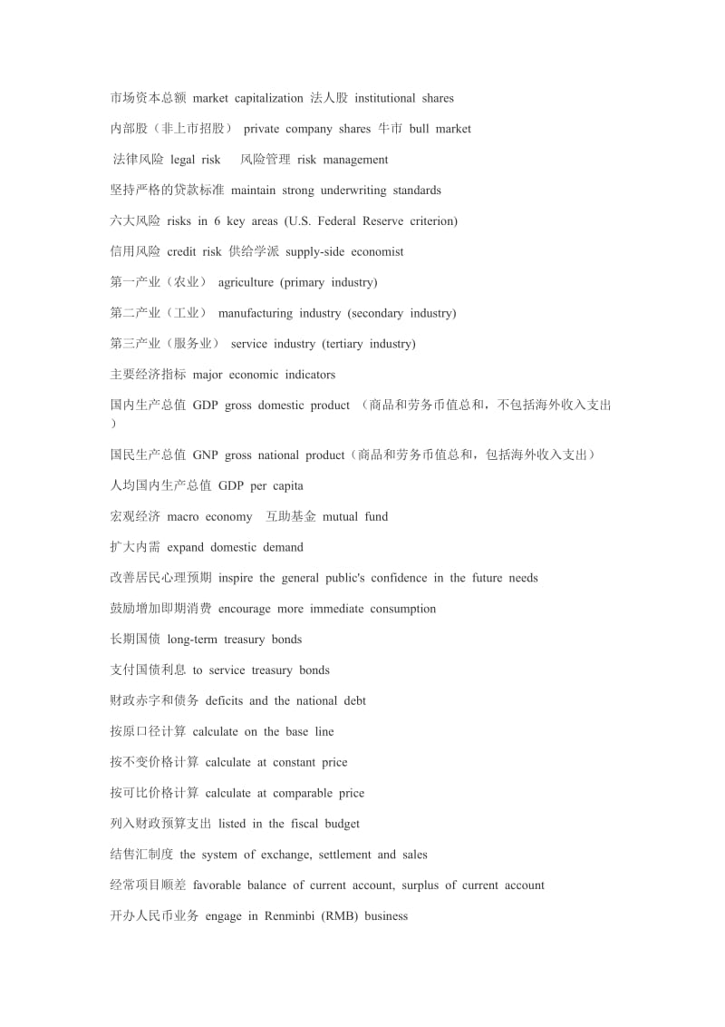 经济金融常用英语词汇(DOC).doc_第4页
